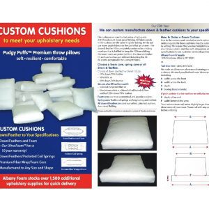 CHECK OUT OUR (EASY TO ORDER) CUSTOM CUSHION DEPT.